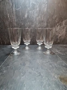 Vintage Arcoroc Luminarc Lancer Beer Lager Water Cordial Glasses France x 4 - Picture 1 of 8