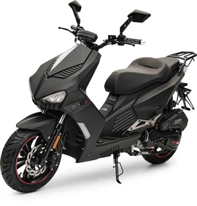 Motorroller 50 ccm Burnout BAD s Mattschwarz 45 km/h - Bild 1 von 11