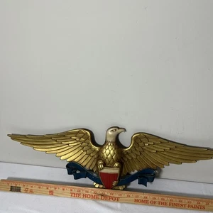 Vintage Küster Aluminiumguss Amerikanischer Weißkopfseeadler 27" patriotische Wandrelief - Bild 1 von 14