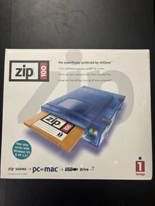 Clé USB portable Iomega Zip 100 bleu transparent neuve scellée - Photo 1/6