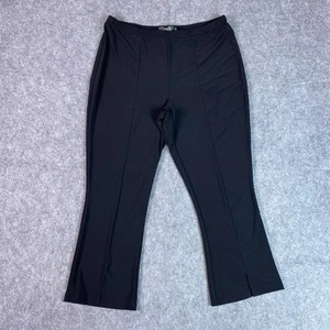 Sympli Pants Womens 13 Flare Pull On Stretch Slit Hem Career Office Made Canada - Picture 1 of 14