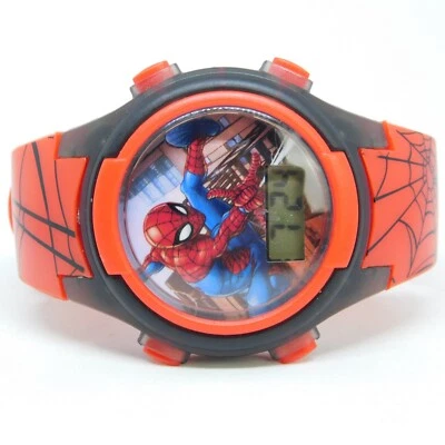 Reloj digital unisex de cuarzo plástico Marvel Spiderman SPD3515A-AZ batería nueva Foto 1 de 4