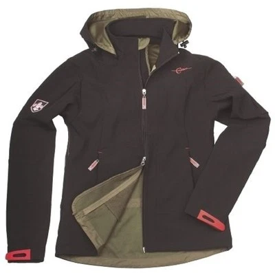 Covalliero Damen Softshell-Jacke-Reitjacke DENVER Apfelgrün und Schwarz