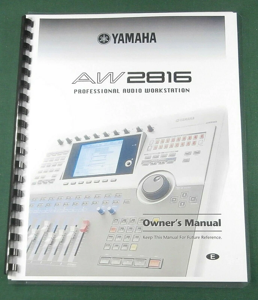 Yamaha AW2816 Manual del propietario: ¡420 páginas y cubiertas protectoras! Foto 1 de 1