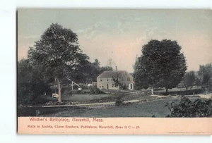 Old Vintage Postcard of Whittier's Birthplace Haverhill MA - Picture 1 of 2
