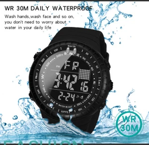 Men’s Waterproof Outdoor Sport Watch Backlight Digital Tactical Wristwatch Gift - Picture 1 of 16