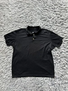 Kiton Polo Shirt Mens Large Black Golf Short Sleeve Cotton - Picture 1 of 6