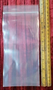 NEW 100x COUNT Reclosable Poly Bag Zip LD POLY TOP Seal 8"x4" .4MIL F40408 - Bild 1 von 4