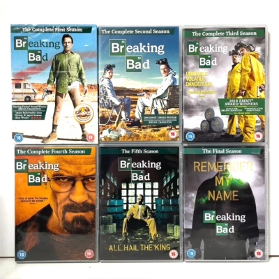 Breaking Bad DVD Box Set Complete Seasons 1-6 Bryan Cranston 62 Episodes 21 Disc - Image 1 of 3
