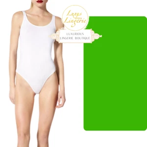 Jamaica String Body By Wolford S Small Poison Green Tulle Abschluss Basic - Picture 1 of 4