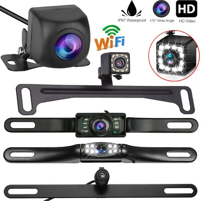 Car Rear View Backup Camera Reverse License Plate Camera Night Vision Waterproof - Image 1 of 4