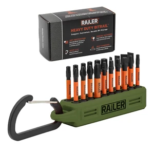 20pc Screwdriver Bit Set - Premium S2 Steel 2" Phillips, Robertson Torx & - Picture 1 of 7