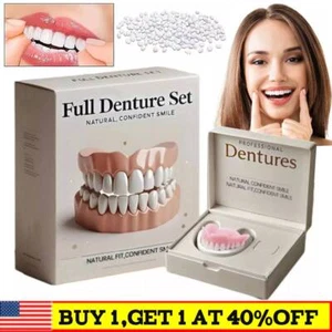 Juego completo avanzado de dentaduras personalizadas, juego de dentaduras de silicona con línea caliente - Imagen 1 de 10