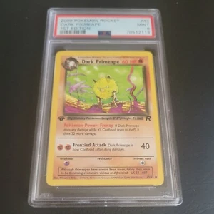 2000 Rocket Dark Primeape 1st Edition Pokemon card Psa 9 Mint - Picture 1 of 3