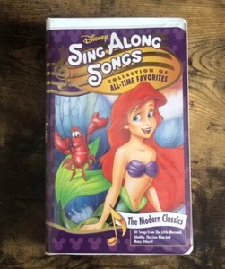 Sing Along Songs Disney The Modern Classics Vhs w/ Sing Along Book And More - Picture 1 of 3