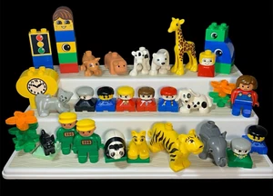 VTG Lego Duplo Animal Zoo Animals, People - Polar Bear, Panda, Tiger, Giraffe - Picture 1 of 23