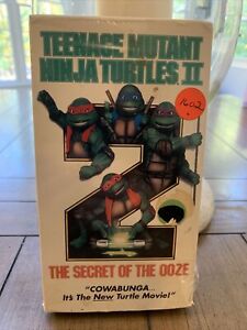 Teenage Mutant Ninja Turtles 2 - The Secret of the Ooze (VHS, 1991) Sealed Broke