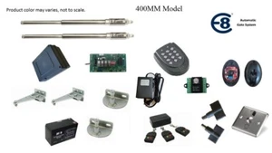 Paquete E8 400MM Abridor de Puerta Automático con Teclado, Botón de Salida de Viga IR de Seguridad - Imagen 1 de 9