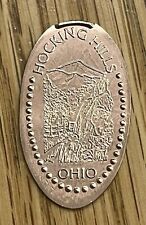 Hocking Hills Ohio Pressed Penny Elongated Cent. Retired Design rolled On Copper
