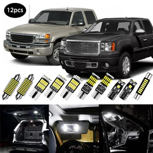 White LED Interior Lights Package kit for 1999 - 2013 GMC Sierra 1500 2500 3500 - Picture 1 of 14