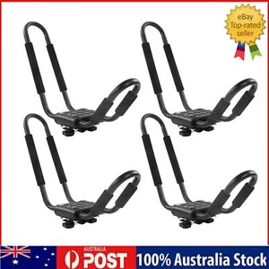 Durable J Bar Kayak Top Mount Rack 150LBS Capacity with Straps - Picture 1 of 19