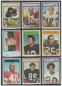 1972 Topps Football Series 3 High Numbers 264-351 * complete your set - Picture 1 of 111