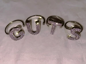 4pcs Olivia Rodrigo Guts Purple Rhinestones Rings Music Friendship Gift Exclusiv - Picture 1 of 1