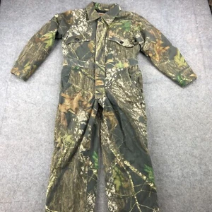 Mossy Oak Coveralls Youth Medium Regular Camouflage Break Up Pockets - Picture 1 of 14