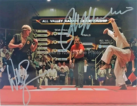 Ralph Macchio William Zabka Karate Kid Crane Kick Autograph Signed Photo E066 Cover