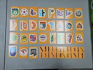 1979 Topps NASL Soccer  Logo Teams Sticker 33 Card Complete Set