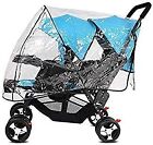 Universal Stroller Raincover Twins Strollers Double Tandem Baby Stroller Transp