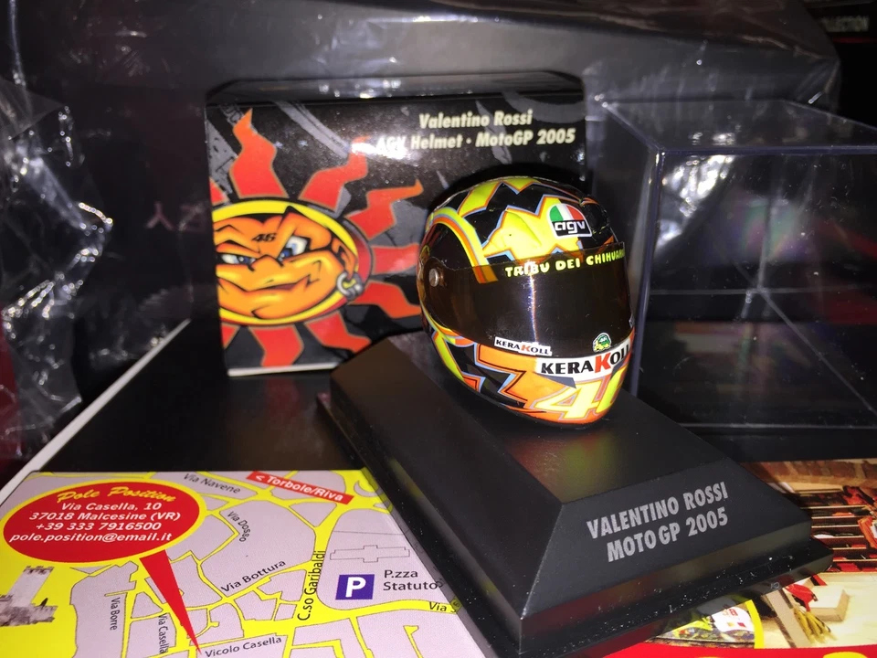 Rossi Casco Helmet 2005 Minichamps 1 8 Very