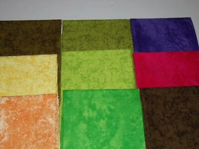 9 - Четверть квадратного ярда хлопчатобумажная ткань лот - ткань для квилтинга комплект FQ - Изображение 1 из 3