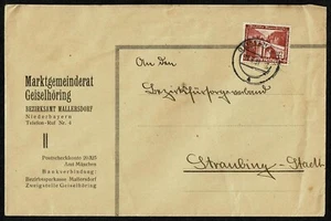 SG15 GERMAN EMPIRE Cover with 12pf 1936 modern buildings issue  attached - Picture 1 of 2