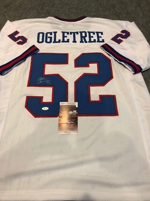 N.Y. GIANTS ALEC OGLETREE AUTOGRAPHED SIGNED JERSEY JSA COA - Image 1 of 3