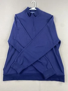 Polo Ralph Lauren Golf Pullover Men XL Extra Large Blue Pony 1/4 Zip Long Sleeve - Picture 1 of 18