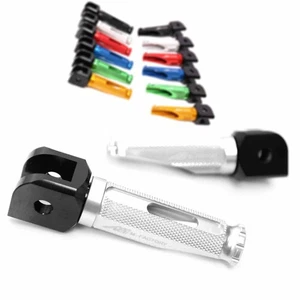 SHINOBI Silver Front Foot Pegs For Honda Goldwing 1800 01-19 20 21 22 23 24 - Picture 1 of 6