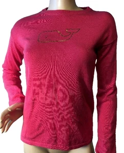 Vineyard Vines Girls  L 14 Gold Whale logo Pink Long-Sleeve Top bin-R - Picture 1 of 4