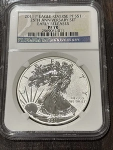 2011 P Eagle S$1 • Reverse PF70 • Early Releases • 25th Anniversary Set • - Picture 1 of 2