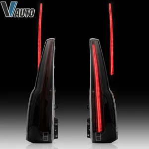 For GMC Yukon 2015-2020 Smoked LED Tail Lights Upgrade Cadillac Escalade Style - Picture 1 of 13