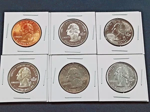 2005 Kansas State Quarters Set! 6 Different coins! 1 90% silver!!  L75 - Picture 1 of 3