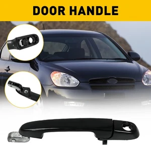 Manija del panel de la puerta lateral derecha exterior delantera negra para Hyundai Accent 2006-2011 - Imagen 1 de 8