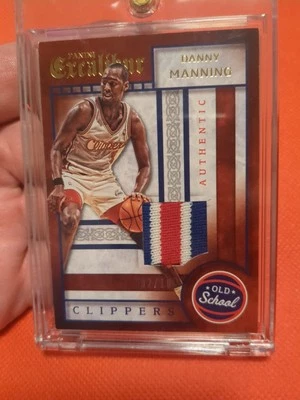 Danny Manning 2015-16 Excalibur Old School 3 COLOR GAME WORN Patch GOLD 2/10 NM - Image 1 of 4