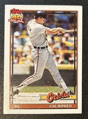 1991 Topps #150 Cal Ripken, Jr. Baltimore Orioles Foto 1 de 2