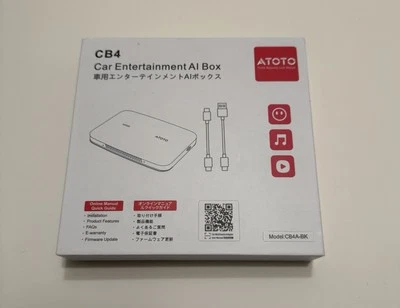 ATOTO CarWave CB4B ChatGPT CarPlay Android AI Box Netflix YouTube Plug & Play - Image 1 of 2