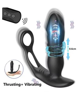 Masajeador de Próstata Masculino Empuje Vibrador Impermeable Masajeador Personal para Hombres - Imagen 1 de 6