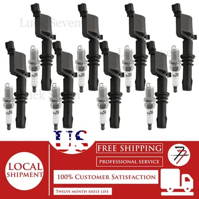 Bobina de encendido y bujía 8 piezas para Ford F-350 Super Duty 2005-2008 5,4 L V8 Foto 1 de 4