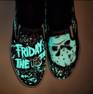 Vans House of Terror Venerdì 13 Jason Voorhees Glow In The Dark Uomo 10 - Foto 1 di 9