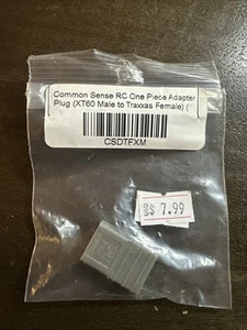 Common Sense Rc One Piece XT Male To Traxxas Female (1) - New - Picture 1 of 5
