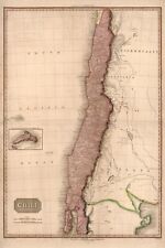 1818 Map of Chile